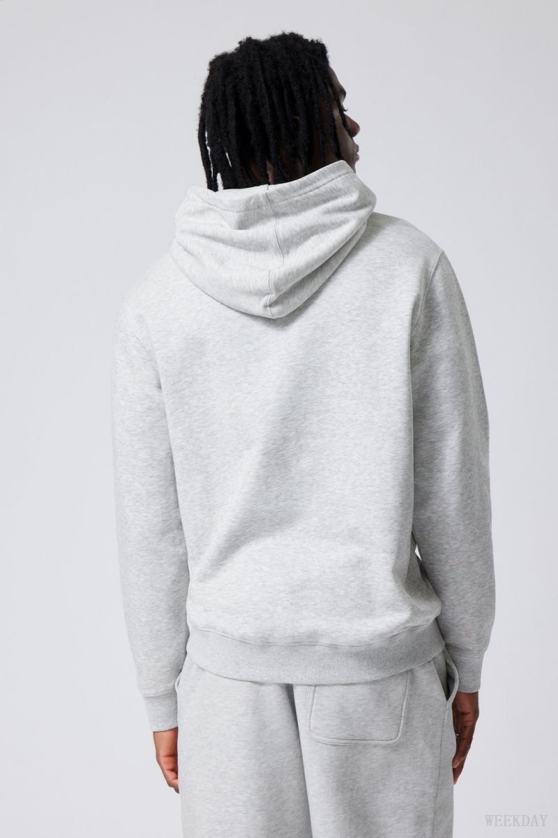 Weekday Standard Midweight Hoodie Grey | EKDT0270