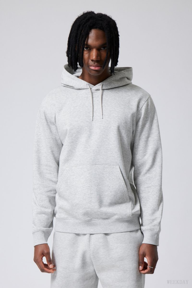 Weekday Standard Midweight Hoodie Grey | EKDT0270