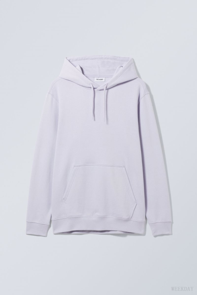 Weekday Standard Midweight Hoodie Purple | DUCC3745