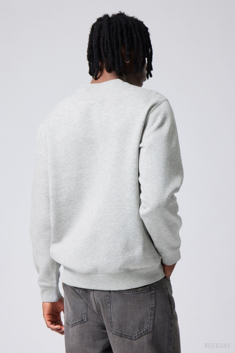 Weekday Standard Midweight Sweatshirt Grey | YKIA5163