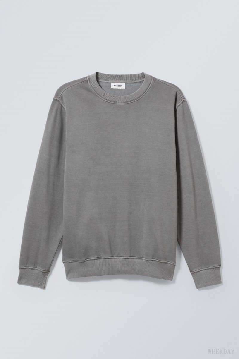 Weekday Standard Midweight Sweatshirt Grey | YCGQ2857