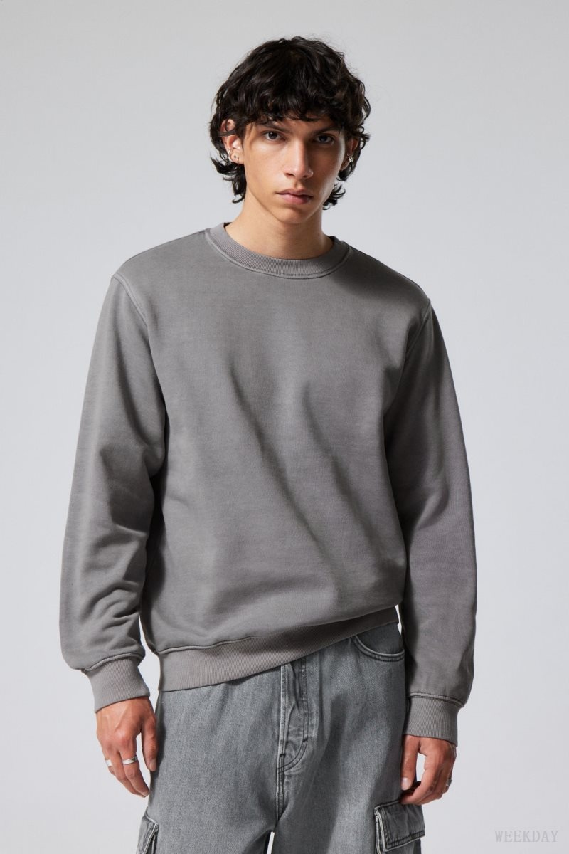 Weekday Standard Midweight Sweatshirt Grey | YCGQ2857