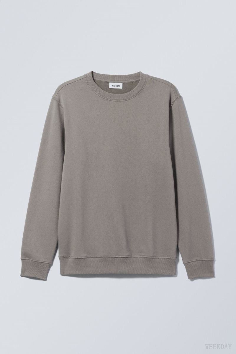 Weekday Standard Midweight Sweatshirt Grey | CPUO1983