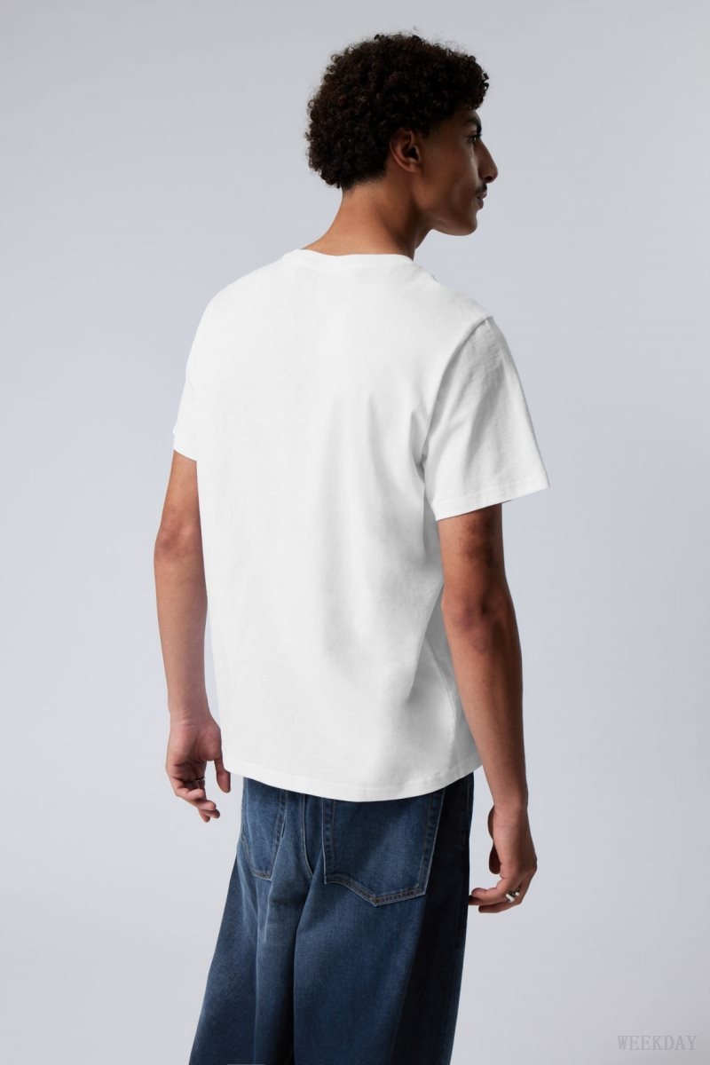 Weekday Standard Midweight T-shirt White | BTKT9176