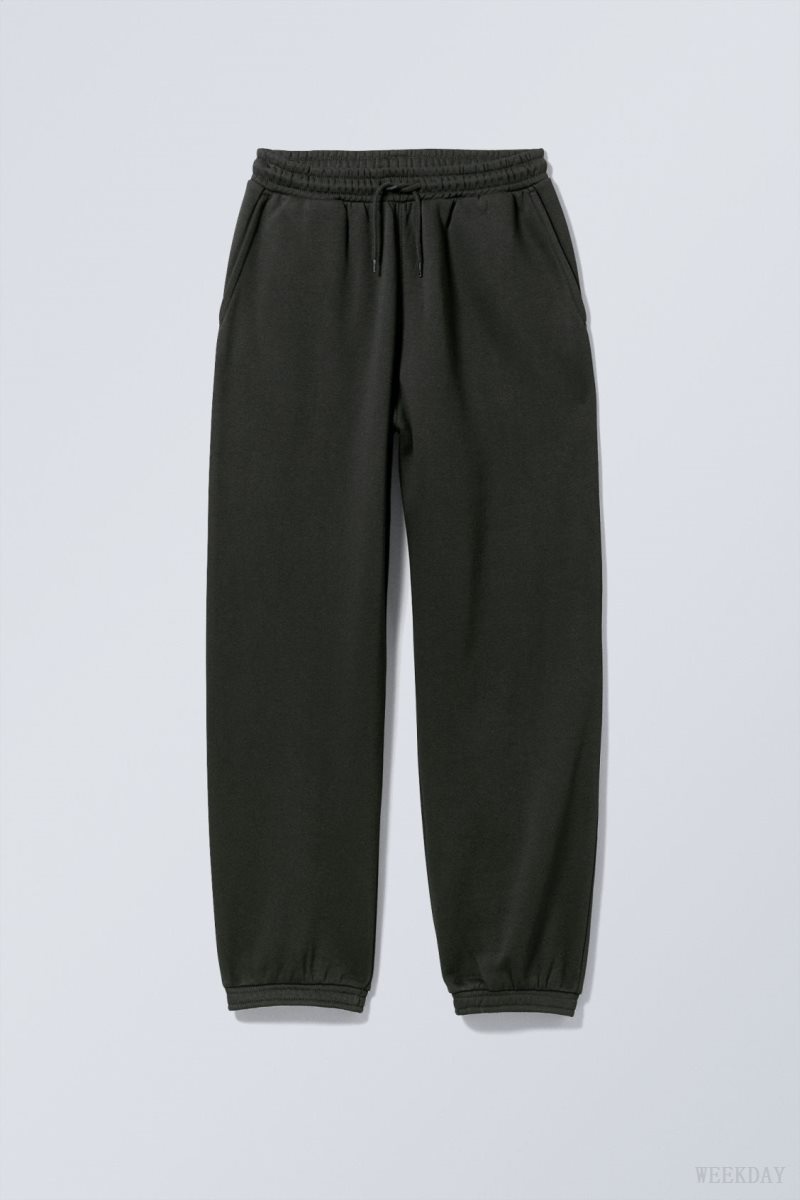 Weekday Standard Sweatpants Black | OQDM5198