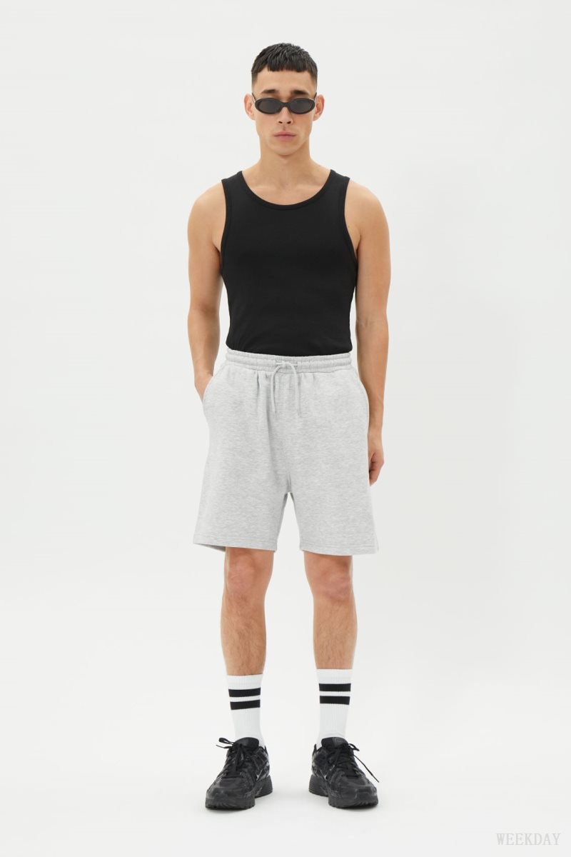 Weekday Standard Sweatshorts Grey | XGTL0456