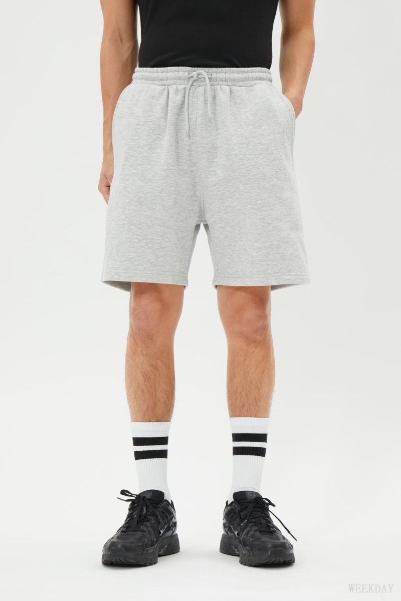 Weekday Standard Sweatshorts Grey | XGTL0456