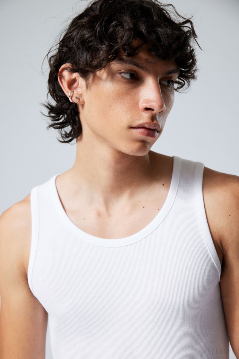 Weekday Standard Tank Top White | OQAX1558