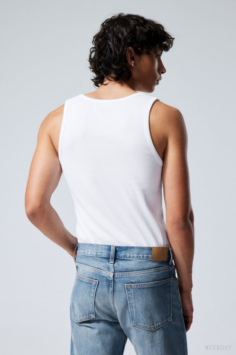 Weekday Standard Tank Top White | OQAX1558