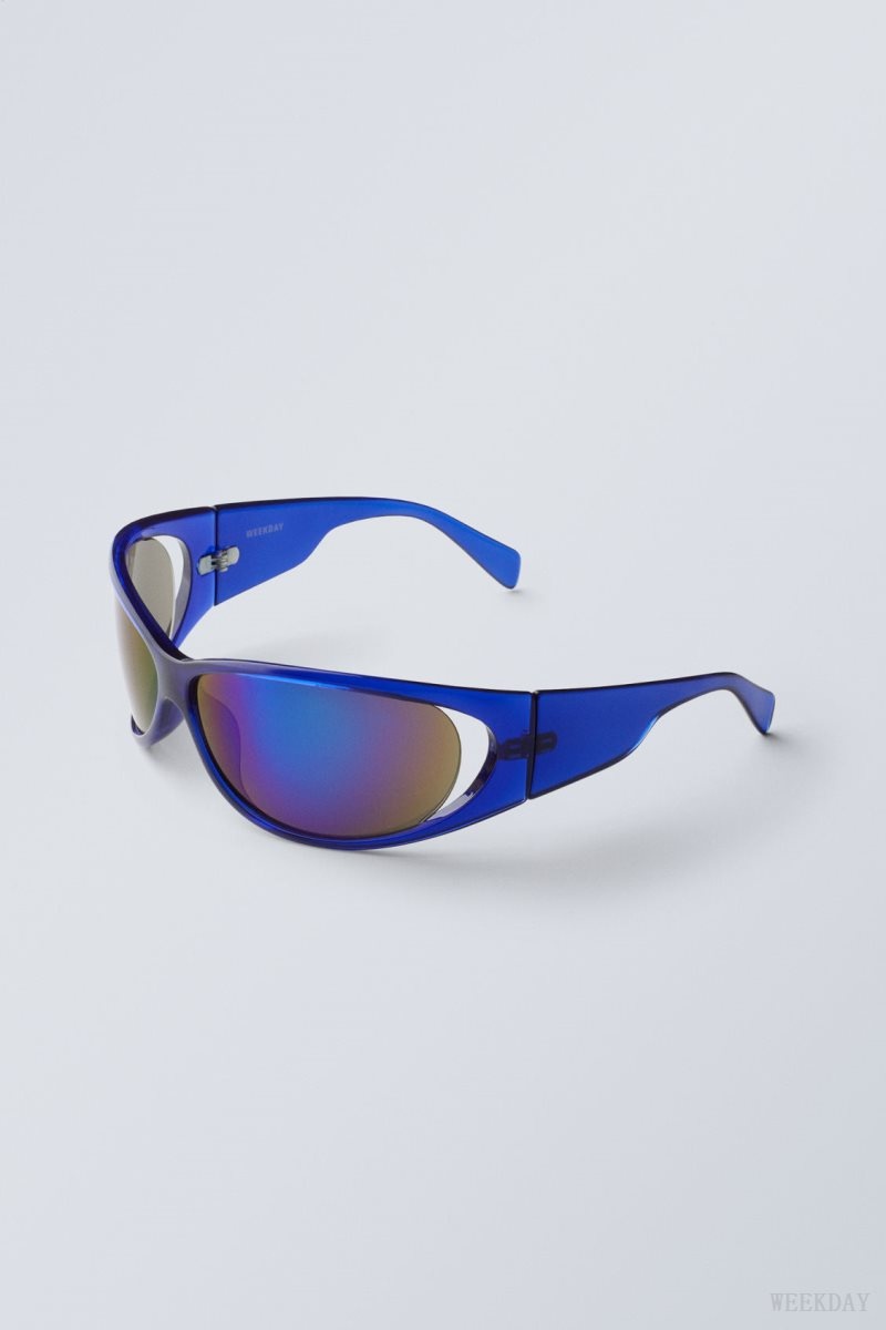 Weekday Strike Sunglasses Blue | DDRC1161