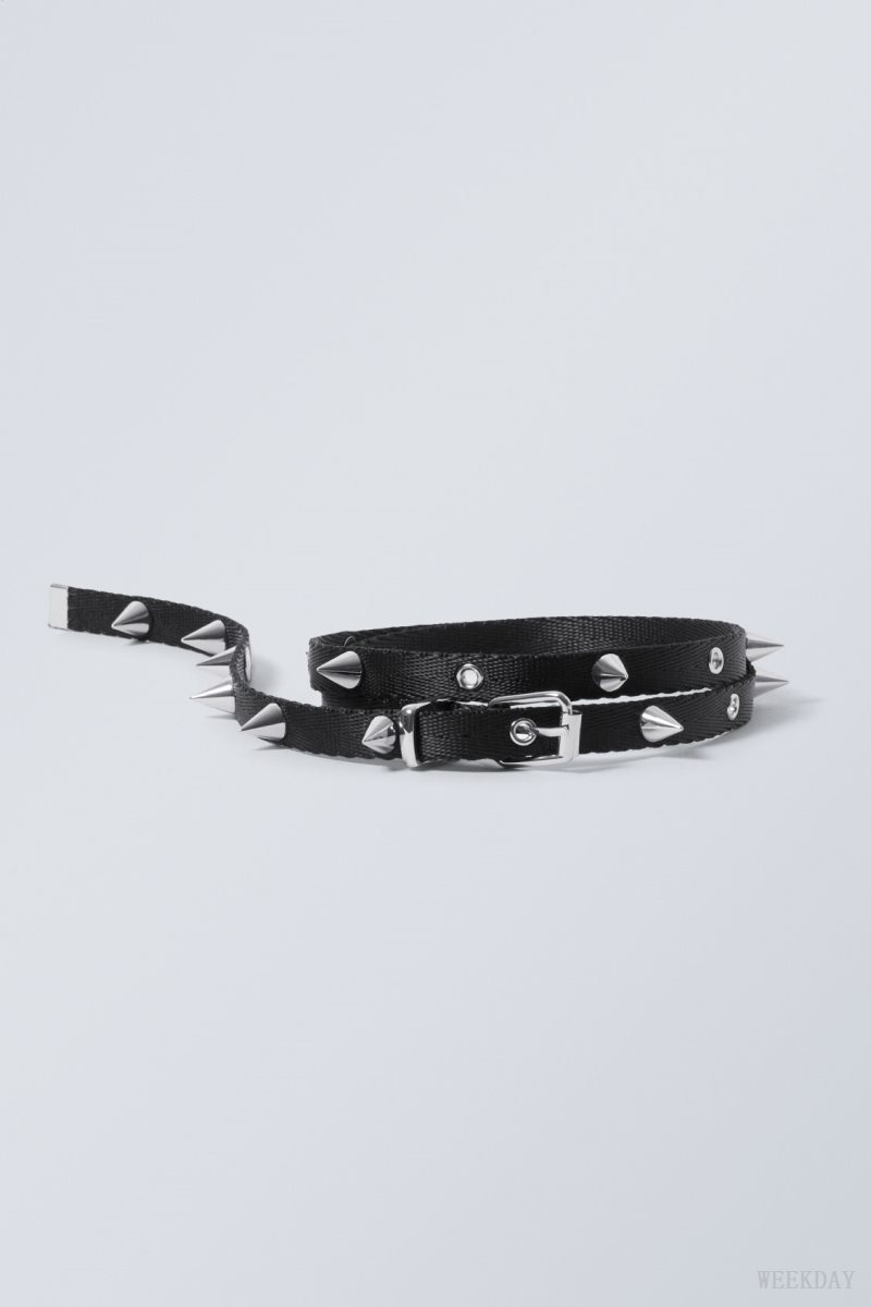 Weekday Stud Belt Black | GARP6039