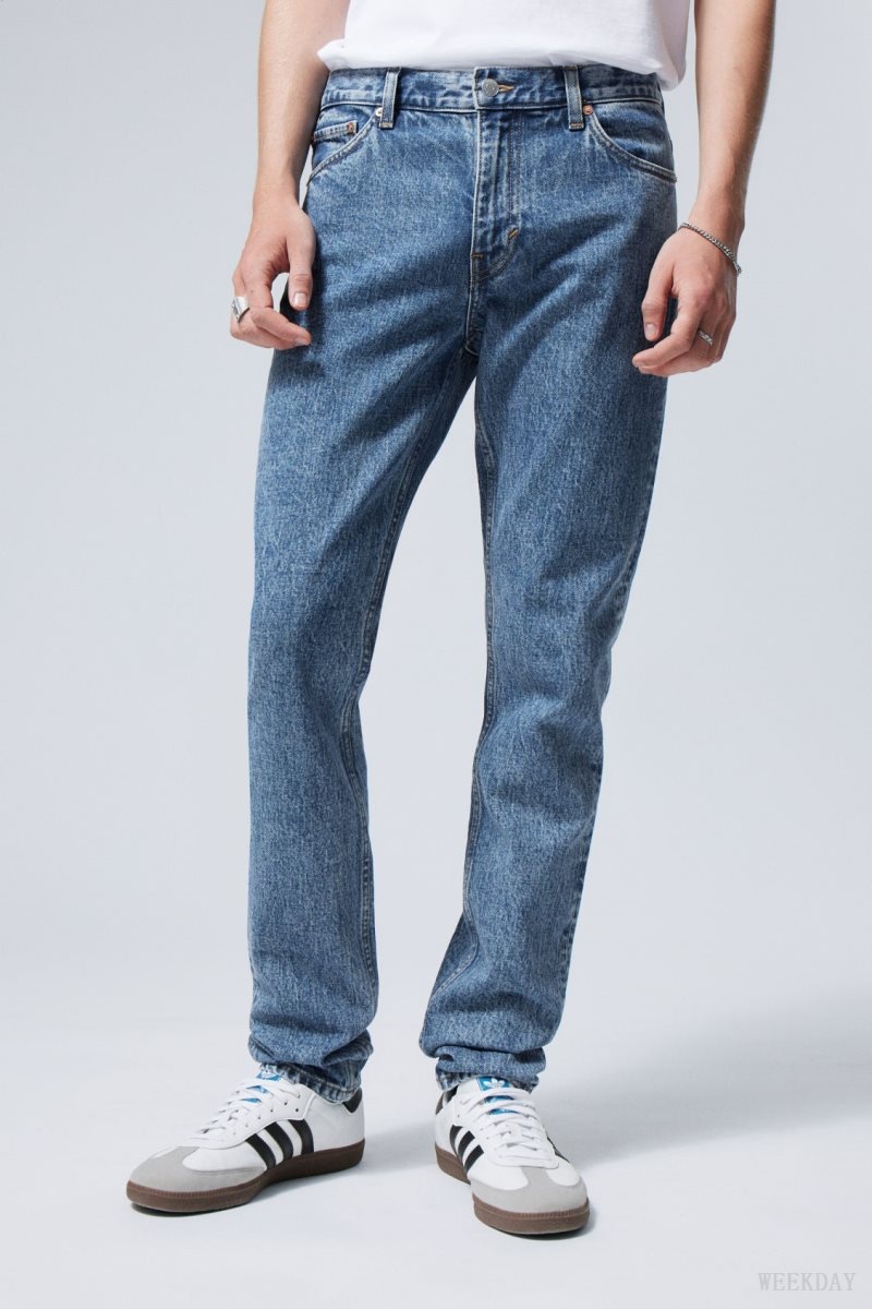 Weekday Sunday Slim Tapered Jeans Blue | FUNN3501