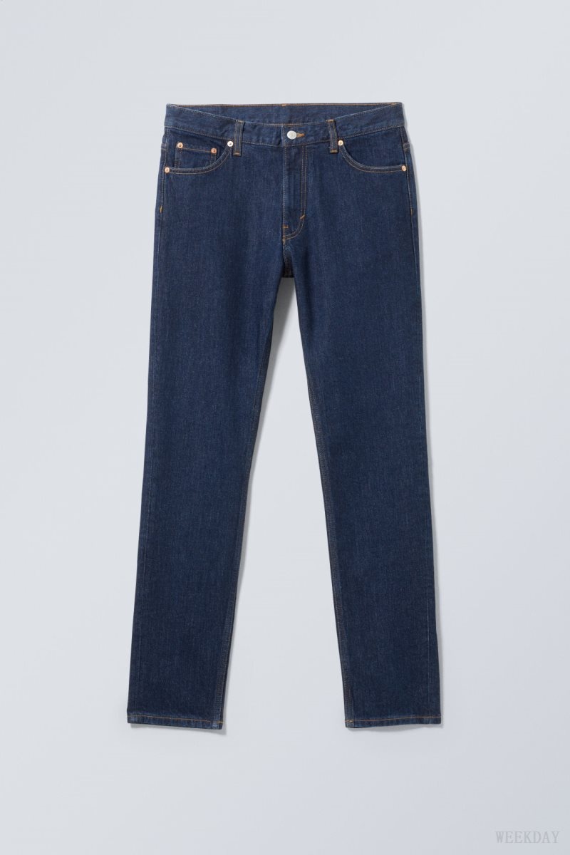 Weekday Sunday Slim Tapered Jeans Blue | SSVK9795