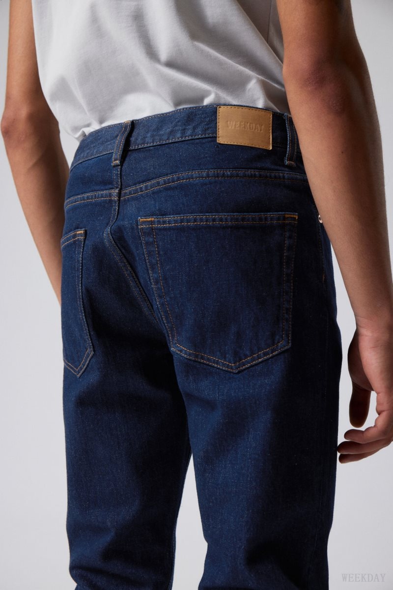 Weekday Sunday Slim Tapered Jeans Blue | SSVK9795