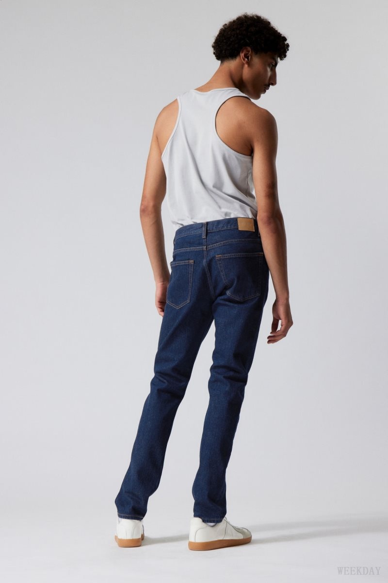 Weekday Sunday Slim Tapered Jeans Blue | SSVK9795