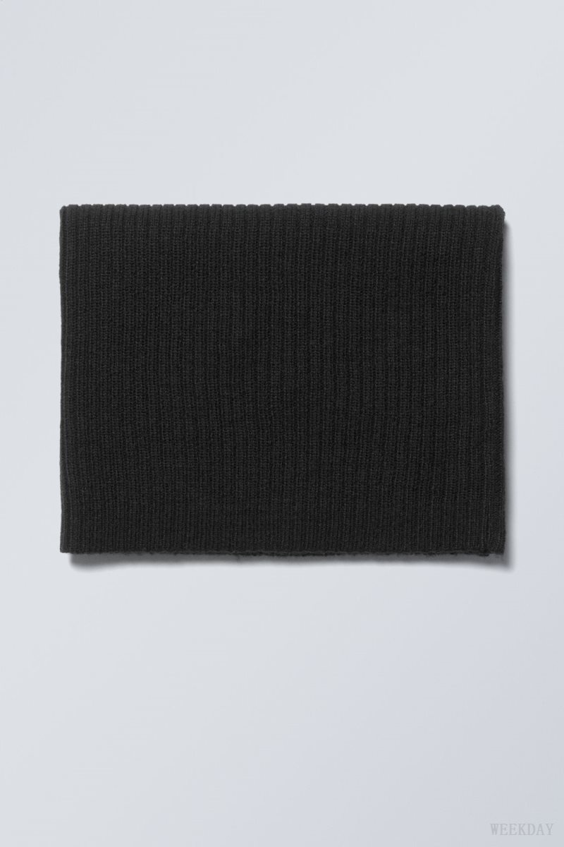 Weekday Tube Scarf Black | CVIZ0676