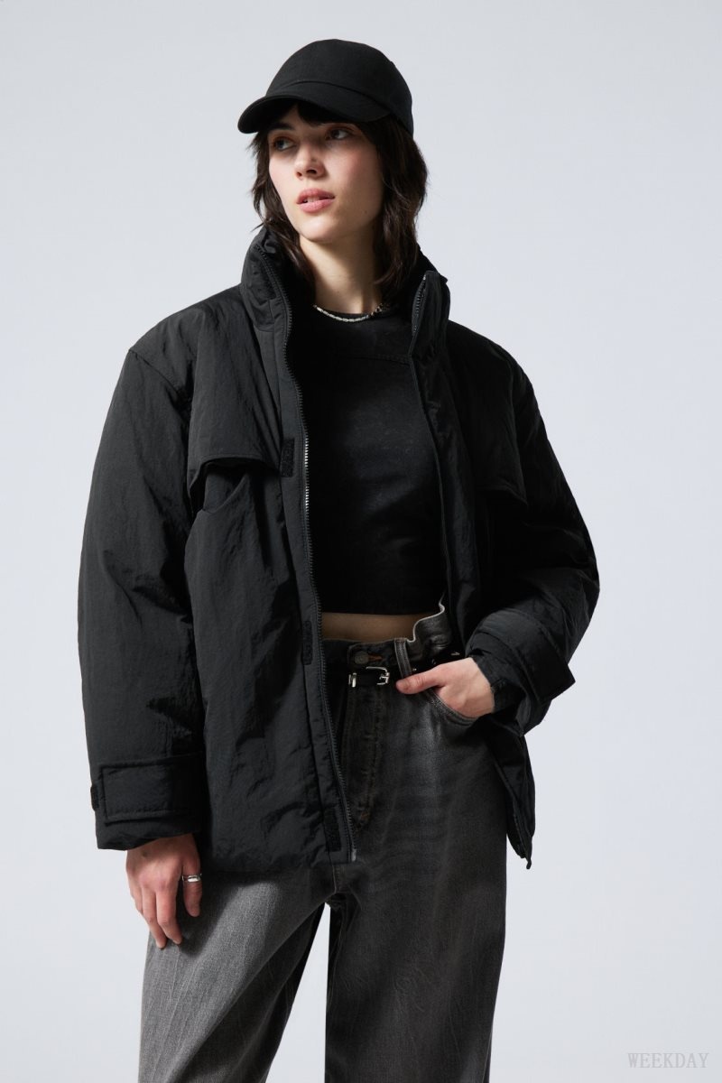 Weekday Windy Jacket Black | FBLU8273