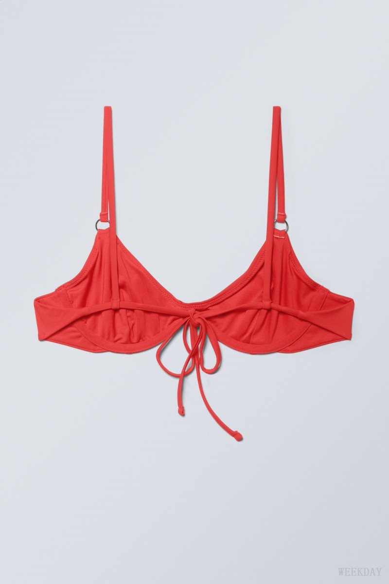 Weekday Wire Bikini Top Red | FAZT6802