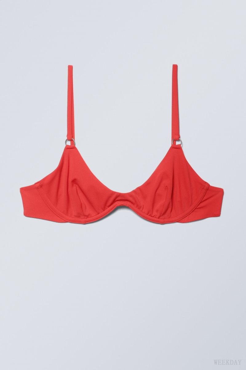 Weekday Wire Bikini Top Red | FAZT6802