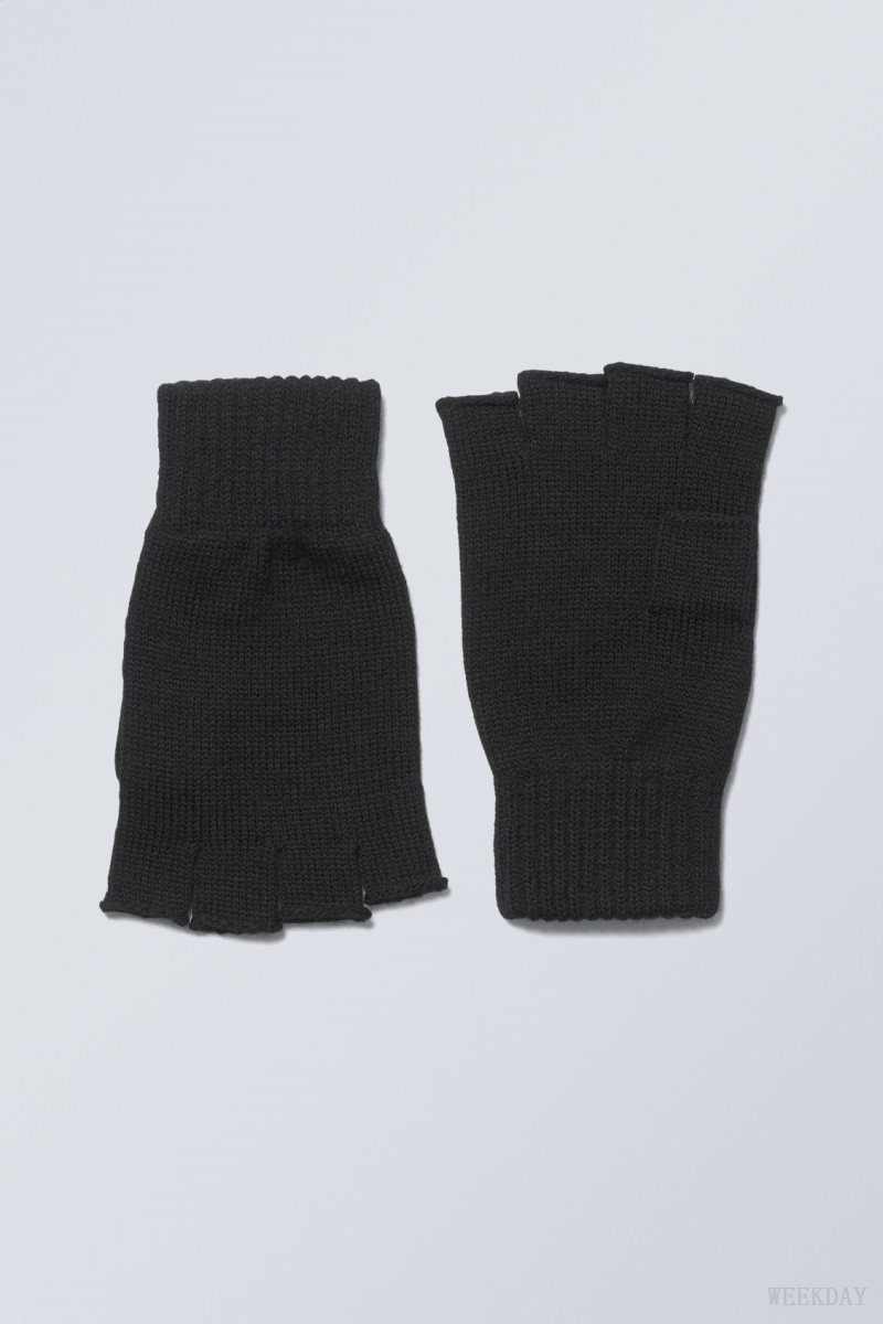 Weekday Wood Gloves Black | WGSH1414